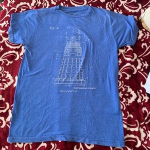 Dalek blueprints from Doctor Who tee shirt